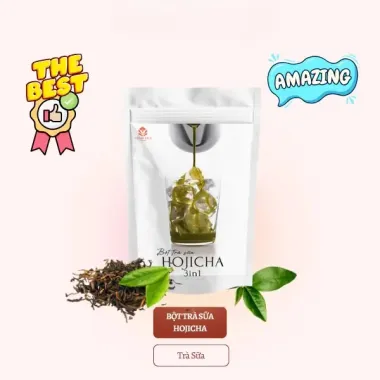 Bột Trà Sữa 3in1 Pha Chế cực nhanh chóng, hương vị trà Hojicha độc đáo thơm ngon đậm đà