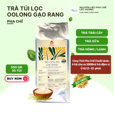 Smaso Combo Trà Oolong Gạo Rang Túi Lọc Hương Vị Đầy Đặn Ngọt Ngào, Đậm Đà, Làm Trà Sữa Cực Ngon.