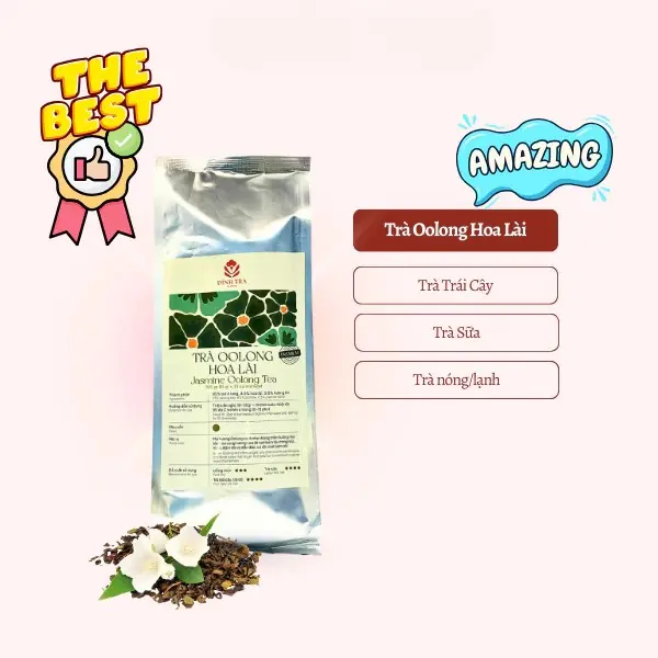 Trà Oolong Hoa Lài Túi Lọc Smaso Đậm Đà Đầy Đặn, Có Độ Chát Bám Tốt, Pha Chế Trà Trái Cây, Trà Sữa.